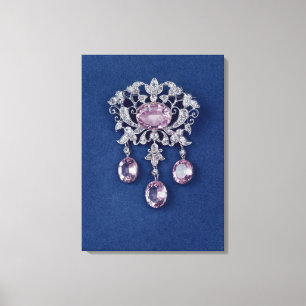 Toile Broche dans la forme d'une fleur, c.1780
