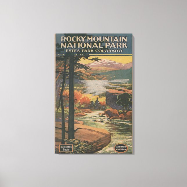 Toile Brochure no 2 du mont Rocky Nat'l Park (Recto)