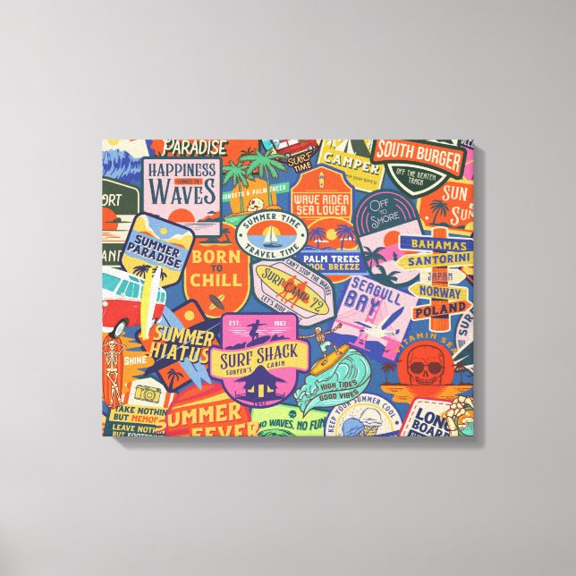 Toile Brodeurs de surf (Recto)
