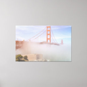 Toile Brouillard sous le pont