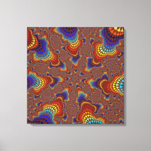 Toile Brown Rainbow Starburst