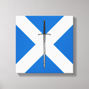 Toile Bruce Sword sur Saltire