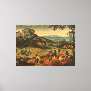 Toile Bruegel de Pieter Bruegel's The Hay Harvest - 1565