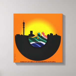 Toile Bruits d'un horizon : Johannesburg, Afrique du Sud
