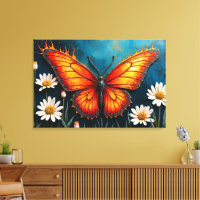 Brûler papillon brillant monarque ailes art