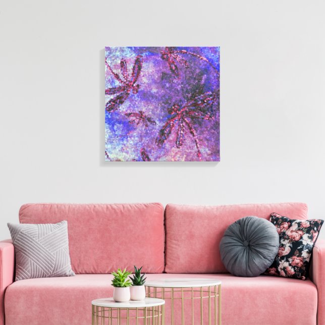 Toile Brume de libellule violette (Insitu(Salon))