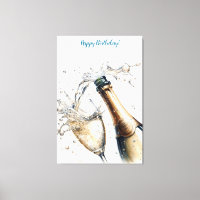 Bubbly champagne Joyeux anniversaire