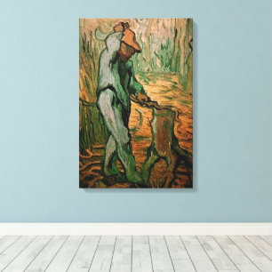 Toile Bûcheron (d'après Millet) par Vincent van Gogh