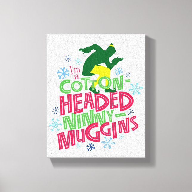 Toile Buddy l'Elfe | Ninny-muggins en coton (Recto)