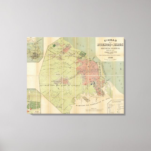 Toile Buenos Aires Argentine (Recto)