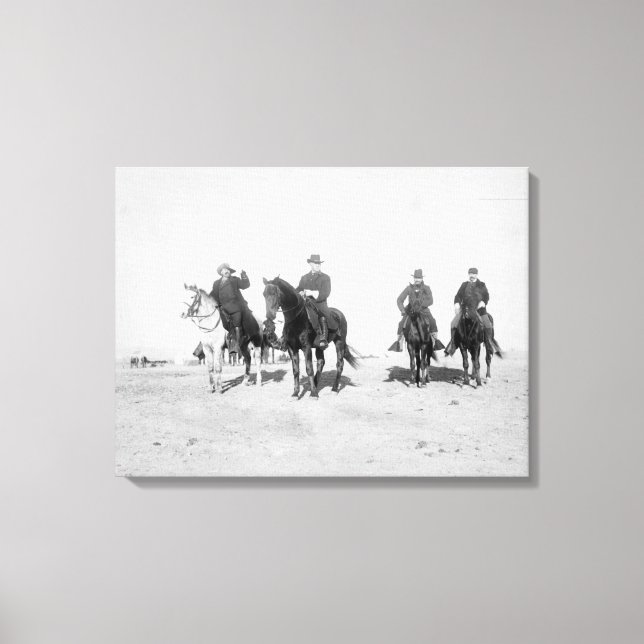 Toile Buffalo Bill, Général Miles, Capitaine Baldwin (Recto)