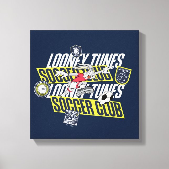Toile BUGS BUNNY™ LOONEY TUNES™ Soccer Club (Recto)