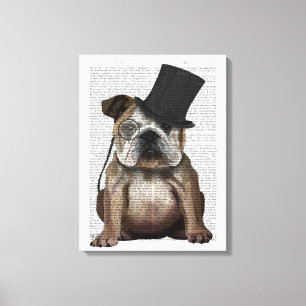 Toile Bulldog anglais, Formal Hound et Casquette