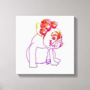 Toile Bulldog Français Chien Chien Doux Chien Chien Chie