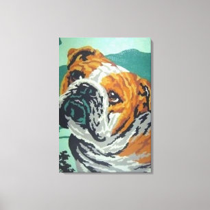 Toile bulldog peinture personnalisée par les chiffres