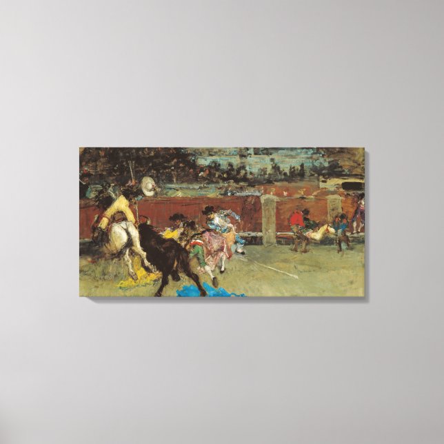 Toile Bullfight espagnol (par Marià Fortuny) (Recto)