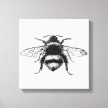 Bumble Bee Canvas Imprimer