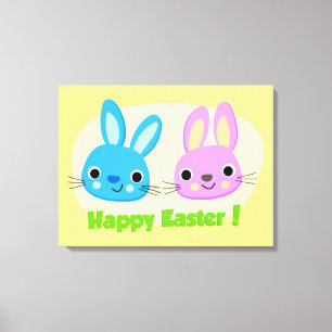 TOILE BUNNIES "HAPPY EASTER"