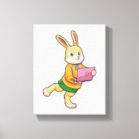Bunny comme secrétaire avec ordinateur portable