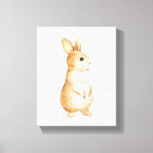 Toile Bunny Nature Forêt Bois Coiffure
