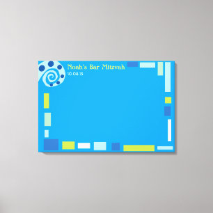 Toile Bureau d'inscription du Bat mitzvah du bar WAVES d