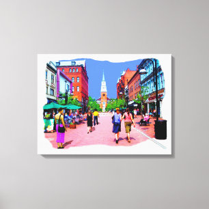 Toile Burlington Vermont Church St Canvas Peinture