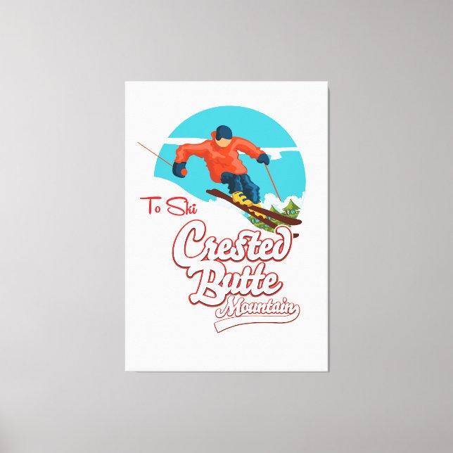 Toile Butte au repos pour skier (Recto)