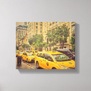 Toile Cabines Jaunes de New York