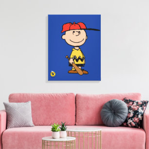 Toile cacahuètes   Charlie Brown Baseball Smile