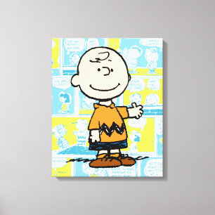 Toile cacahuètes   Charlie Brown Motif de bande dessinée