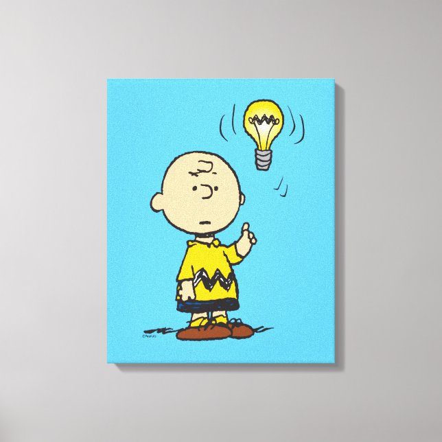 Toile cacahuètes | L'idée de l'ampoule de Charlie Brown (Recto)