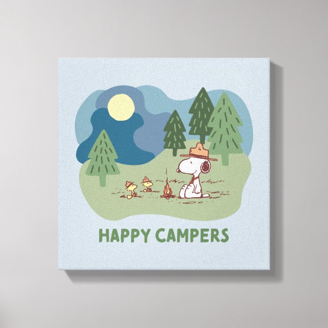 Toile cacahuètes | Site du camp de Snoopy & Woodstock (Recto)