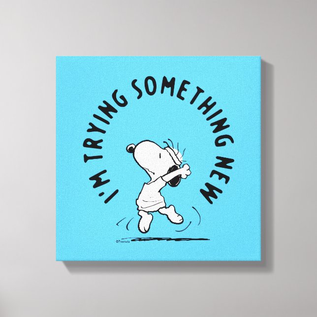 Toile cacahuètes | Snoopy Essayer Quelque Chose De Nouve (Recto)