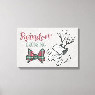 Toile cacahuètes Snoopy Reindeer