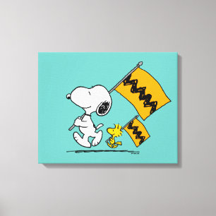 Toile cacahuètes   Snoopy & Woodstock