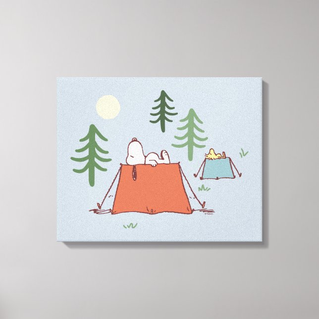 Toile cacahuètes | Snoopy & Woodstock | Ajouter Votre No (Recto)