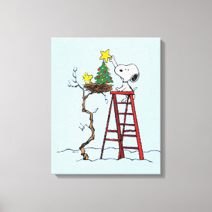 Toile cacahuètes Snoopy & Woodstock Arbre de Noël