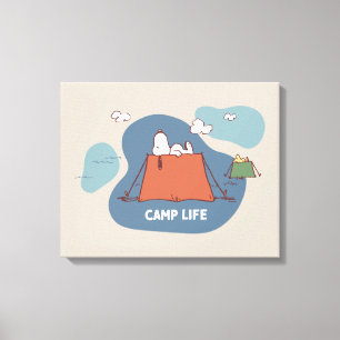 Toile cacahuètes Snoopy & Woodstock Camp Life