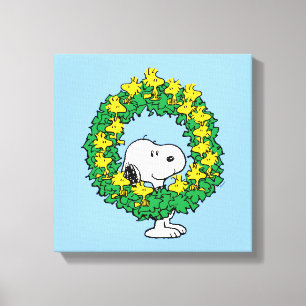 Toile cacahuètes   Snoopy & Woodstock Chemise de Noël