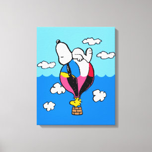 Toile cacahuètes   Snoopy & Woodstock Hot Air Balloon