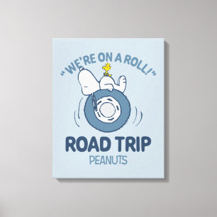Toile cacahuètes   Snoopy & Woodstock Road Triage
