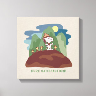 Toile cacahuètes   Snoopy & Woodstock Satisfaction pure
