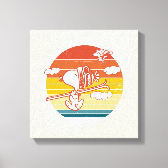 Toile cacahuètes | Snoopy & Woodstock Ski Trip (Recto)