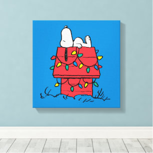 Toile cacahuètes   Snoopy's Dog House With Lights