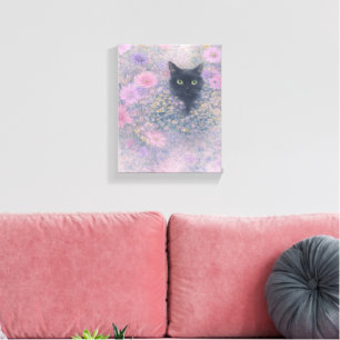 Toile Caché en fleurs