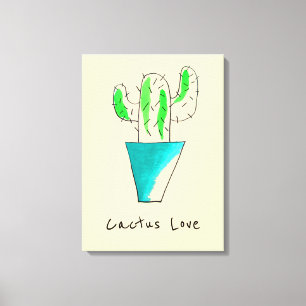 Toile Cactus mexicain art saguaro mignon