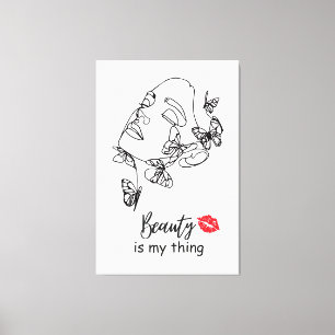 Toile Cadeau d'art mural pour artiste de maquillage pour