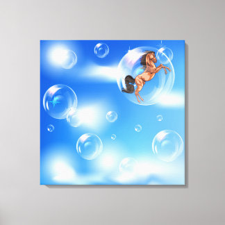 Toile Cadeau des bulles - Cheval