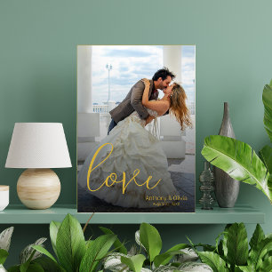 Toile Cadeau Mariage personnalisé par script d'amo