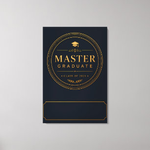 Toile Cadeau personnalisé pour la remise des diplômes de